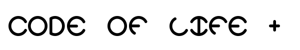 Code Of Life + Spheroids BRK font