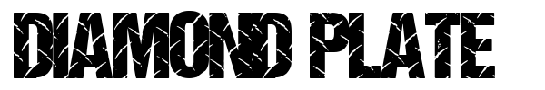 Diamond Plate font