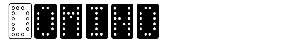 Domino font preview