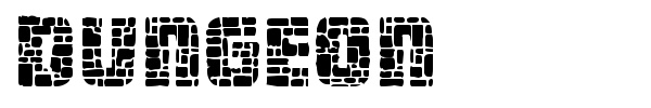 Dungeon font preview