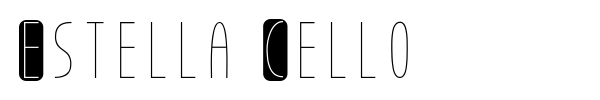 Estella Cello font
