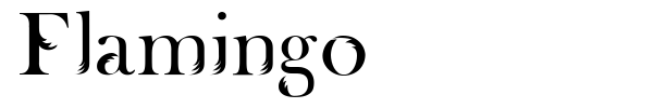 Flamingo font