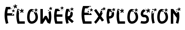 Flower Explosion font