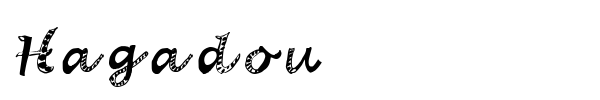 Hagadou font
