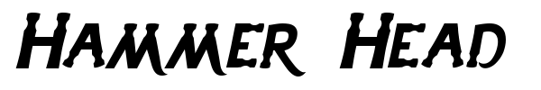 Hammer Head font