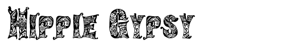 Hippie Gypsy font preview