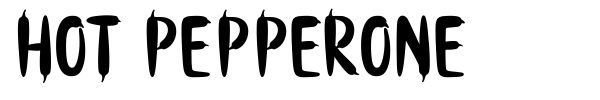 Hot Pepperone font preview