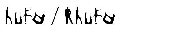 Hufo / Rhufo font