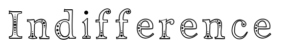Indifference font