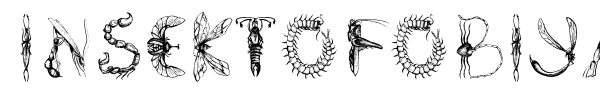 Insektofobiya font preview