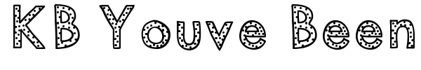 KB Youve Been Spotted font