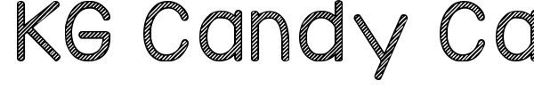 KG Candy Cane Stripe font preview