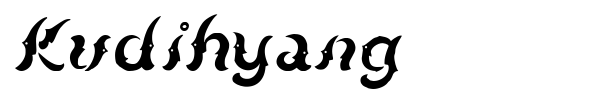 Kudihyang font