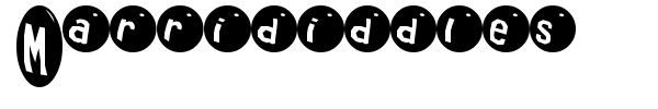 Marrididdles font