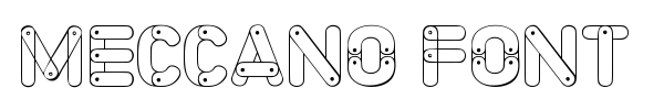 Meccano Font font