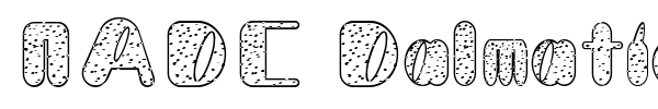 NADC Dalmatian font