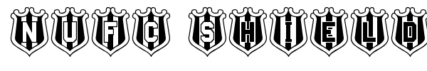 NUFC Shield font