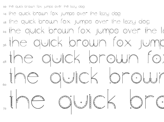 Obscura font waterfall