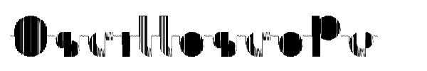 Oscilloscope font