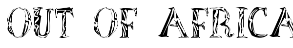Out of Africa font
