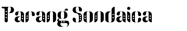 Parang Sondaica font