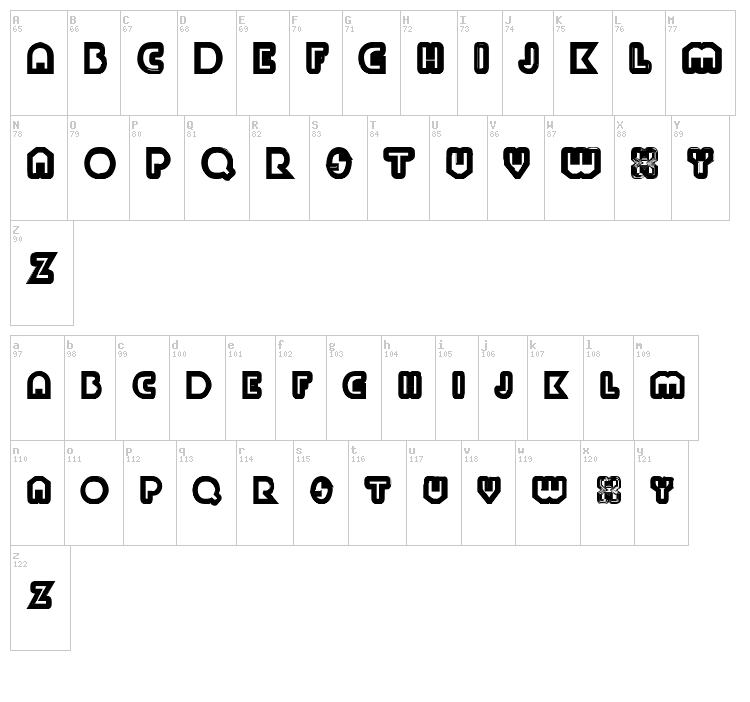 Paul Klein font map