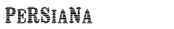 Persiana font