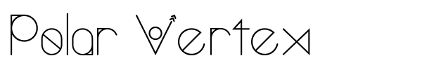 Polar Vertex font preview