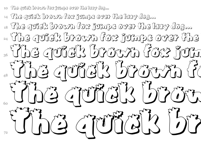 Pullstar Holiday font waterfall