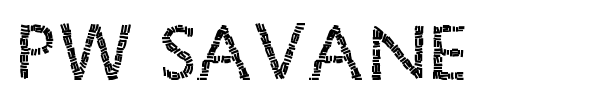 PW Savane font