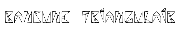 Rancune Triangulaire font