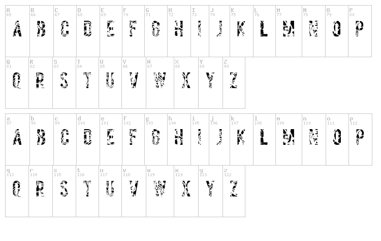 Salvage font map