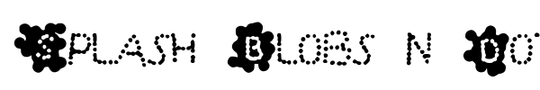 Splash Blobs n Dots font preview