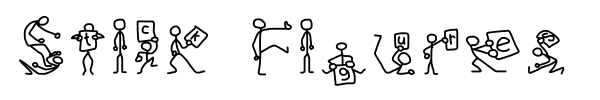 Stick Figures font