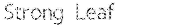 Strong Leaf font