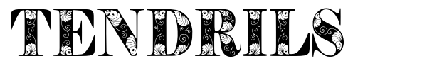 Tendrils font preview