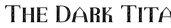 The Dark Titan font