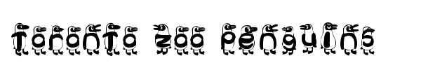 Toronto Zoo Penguins font