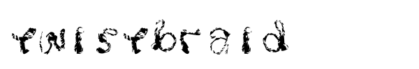 Twistbraid font
