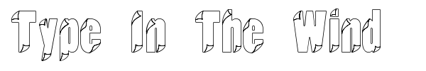 Type In The Wind font