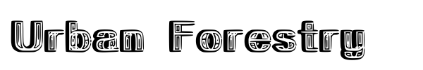 Urban Forestry font preview