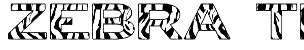 Zebra TFB font
