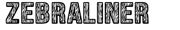 Zebraliner font
