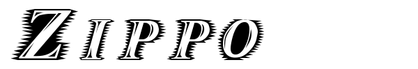 Zippo font