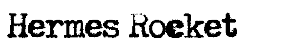 Hermes Rocket font