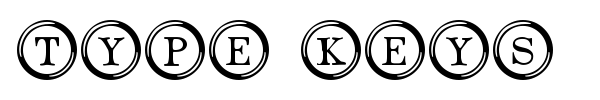 Type Keys font