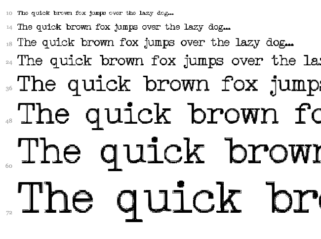 Type right! font waterfall