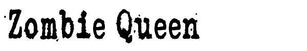 Zombie Queen font