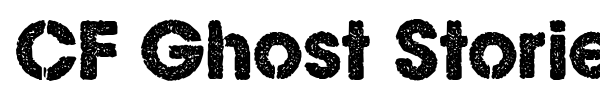 CF Ghost Stories font