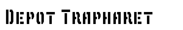 Depot Trapharet font preview